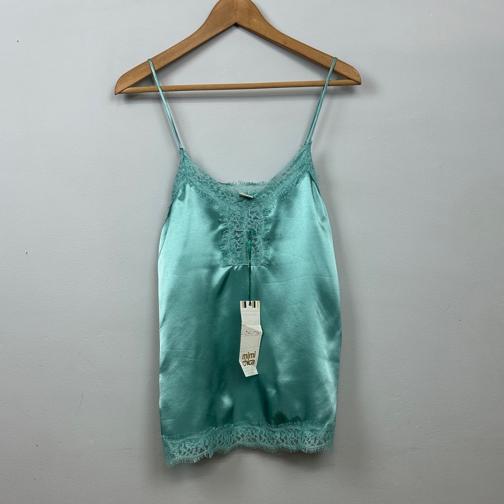 NWT Mimi Chica Satin and Lace Camisole Sz L